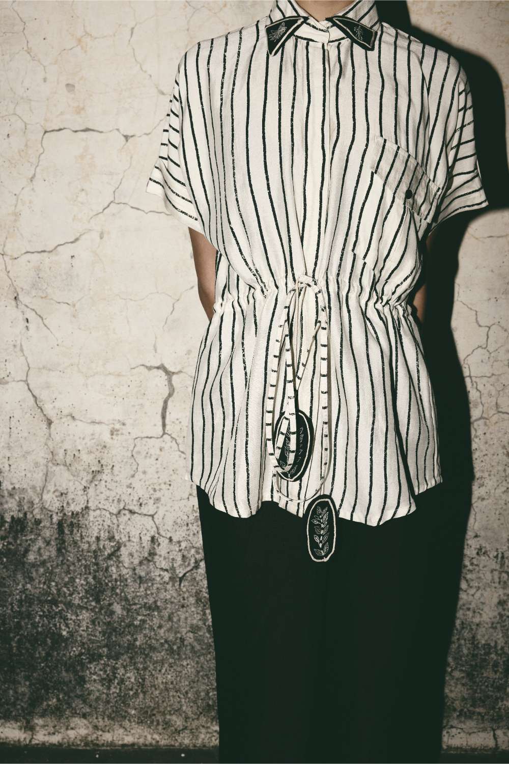 ATBW - AN Stripe Tie Up Shirt