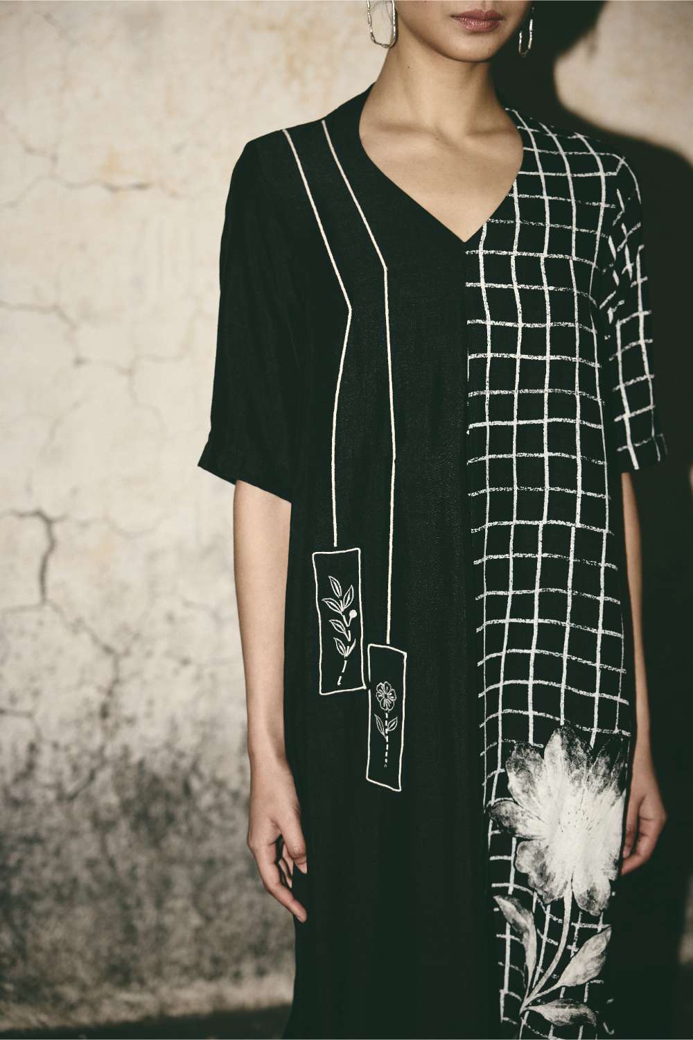 ATBW - AN Grid Bloom Kaftan