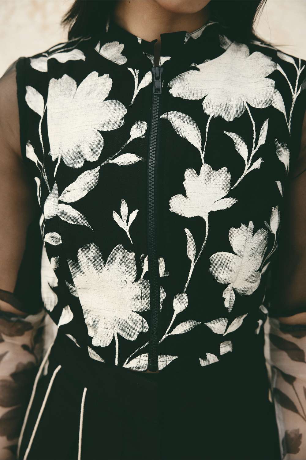 ATBW - AN Bloom Crop Top - Black