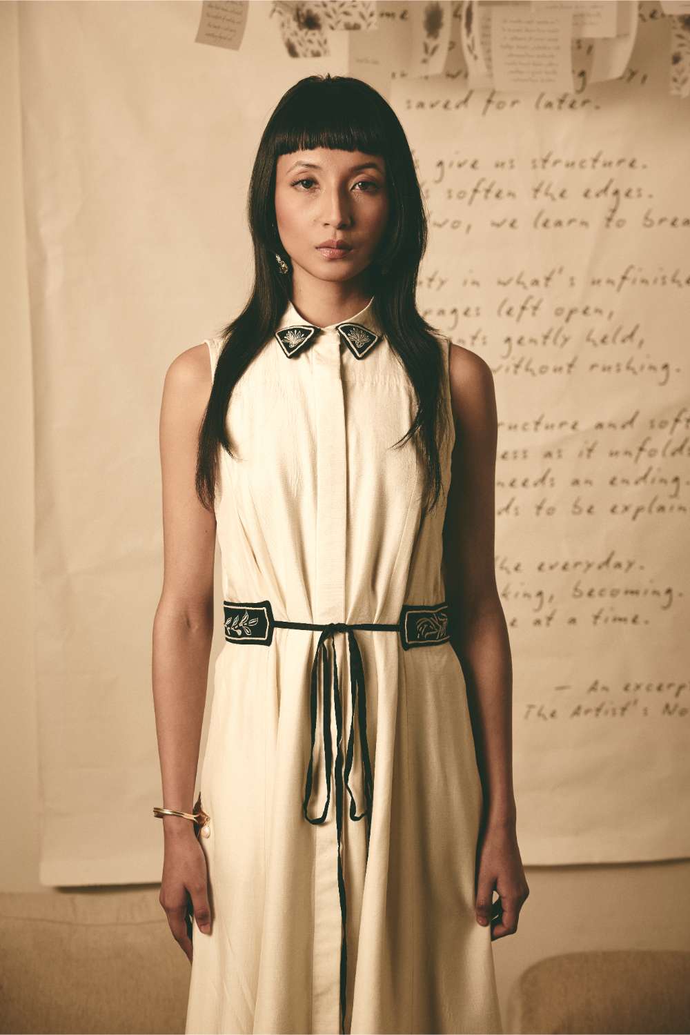 ATBW - AN Trench Dress - White