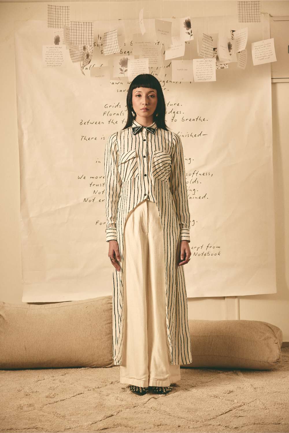 ATBW - AN Stripe Long Shirt