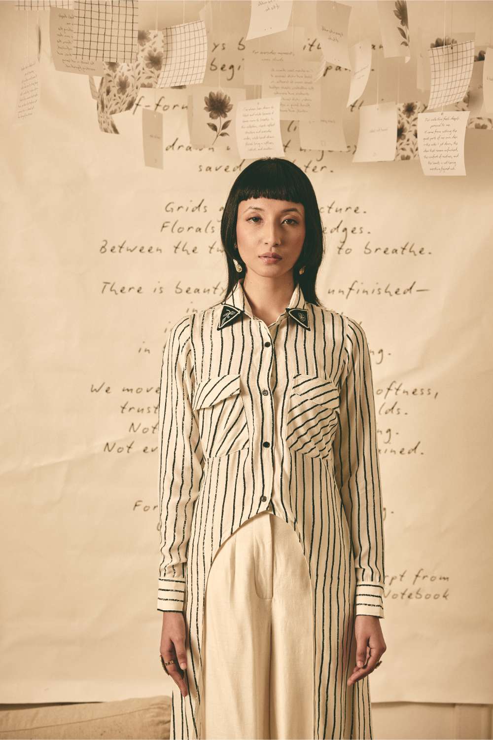 ATBW - AN Stripe Long Shirt