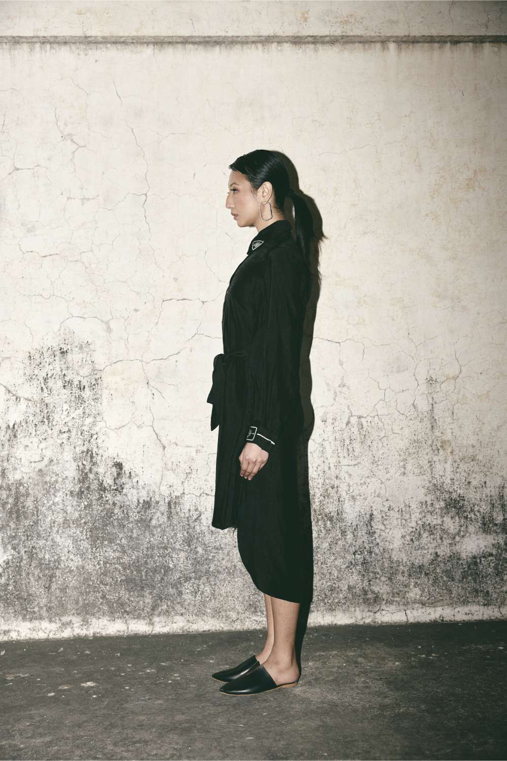 ATBW - AN Black Canvas Shirt Dress