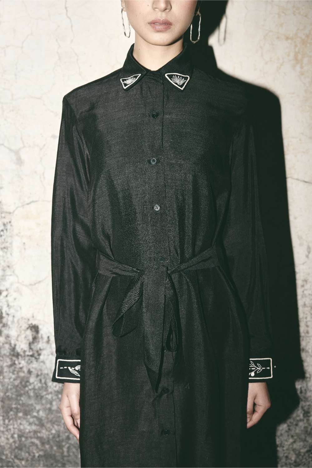 ATBW - AN Black Canvas Shirt Dress