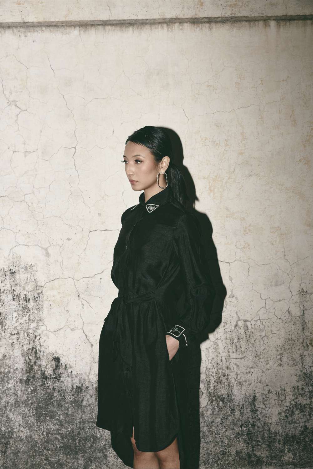 ATBW - AN Black Canvas Shirt Dress