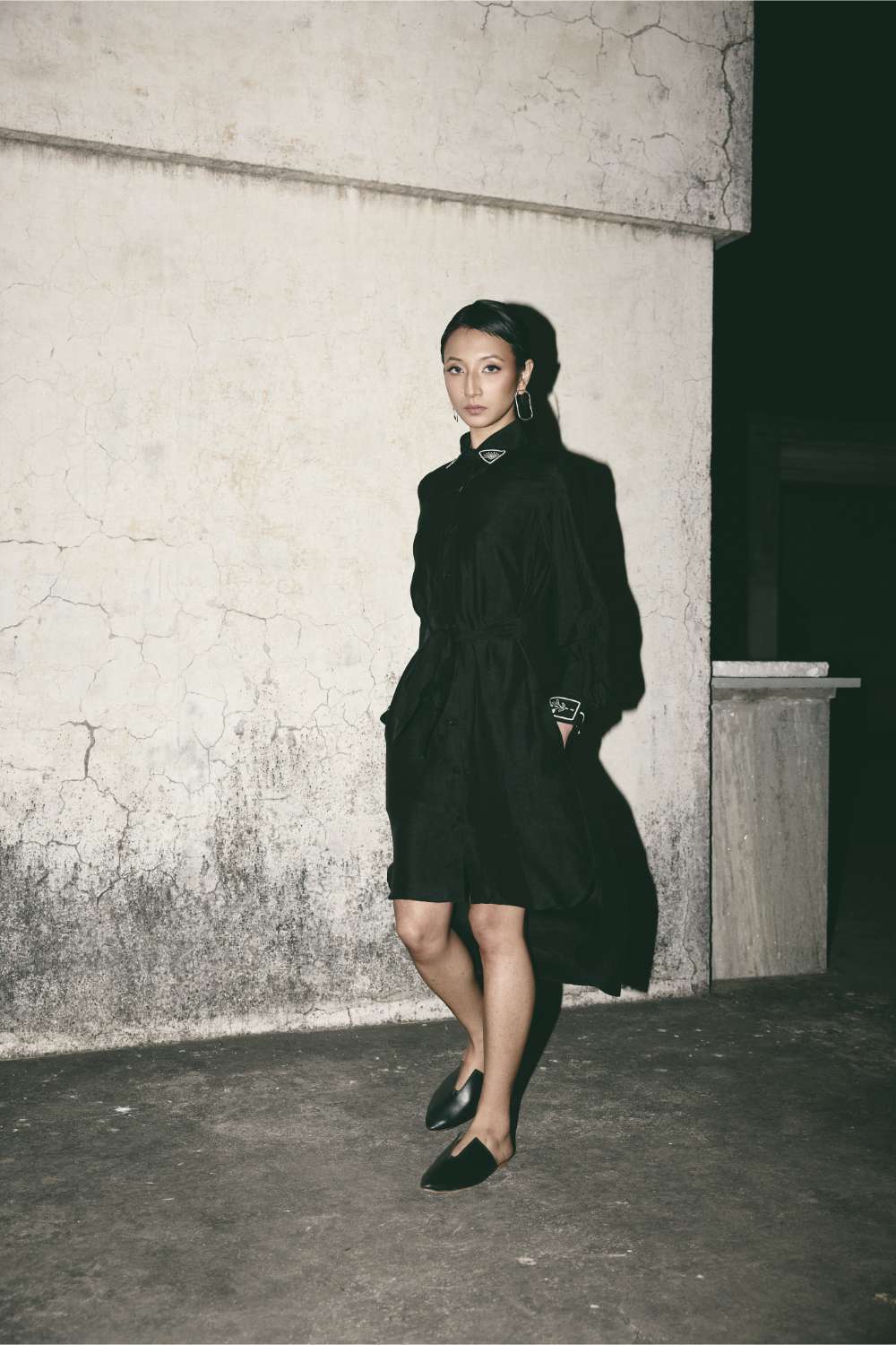 ATBW - AN Black Canvas Shirt Dress