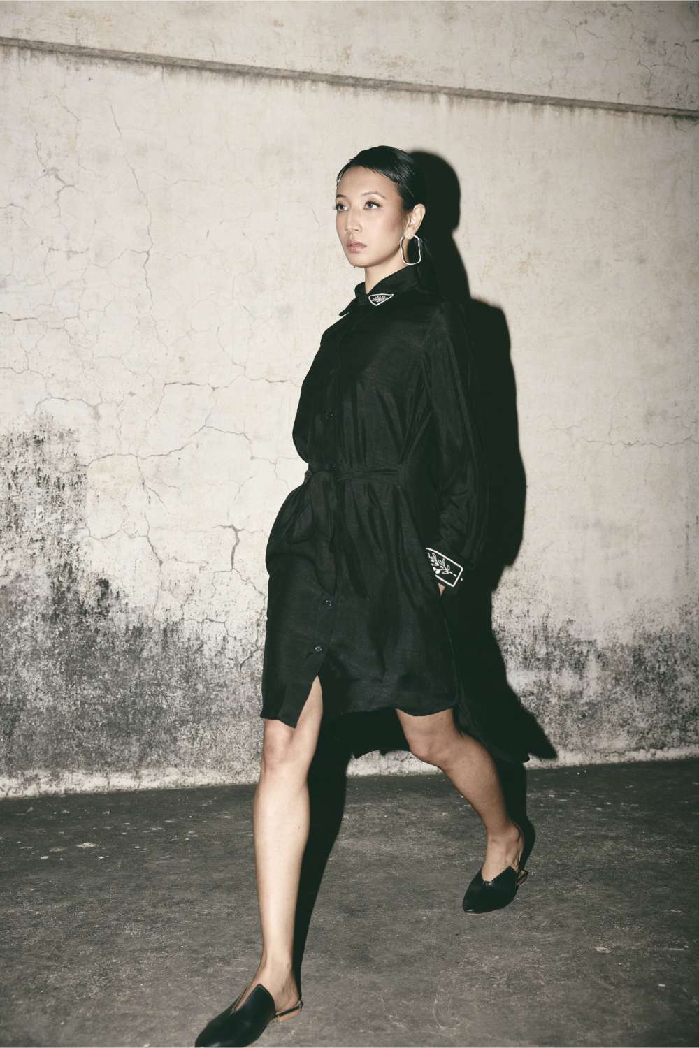 ATBW - AN Black Canvas Shirt Dress