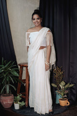 ATBW - White Brunch Saree