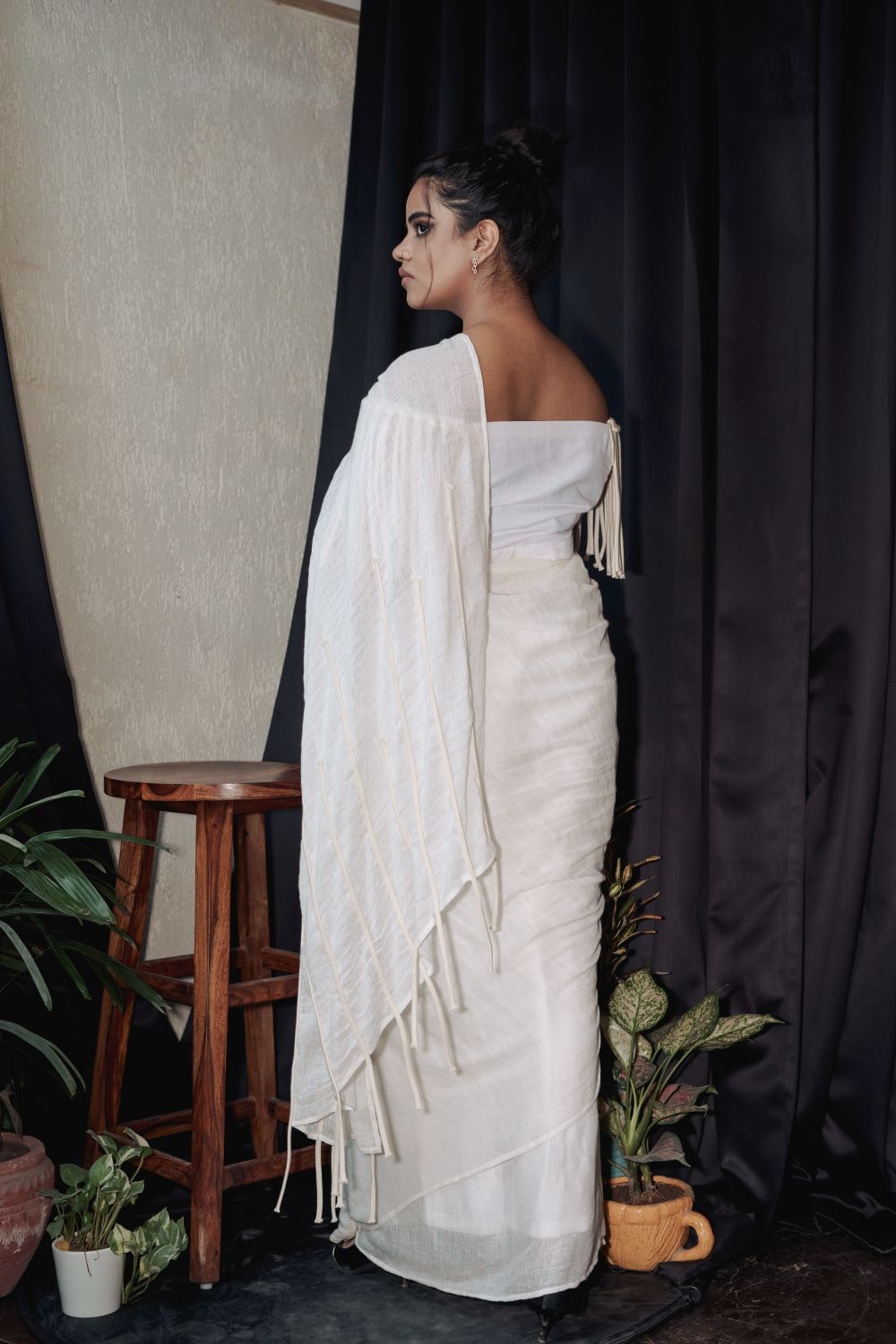 ATBW - White Brunch Saree