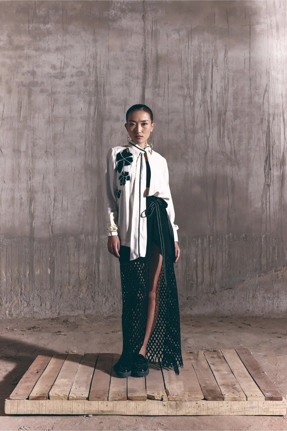 The Space Between - Reveal Shirt with Veil Skirt