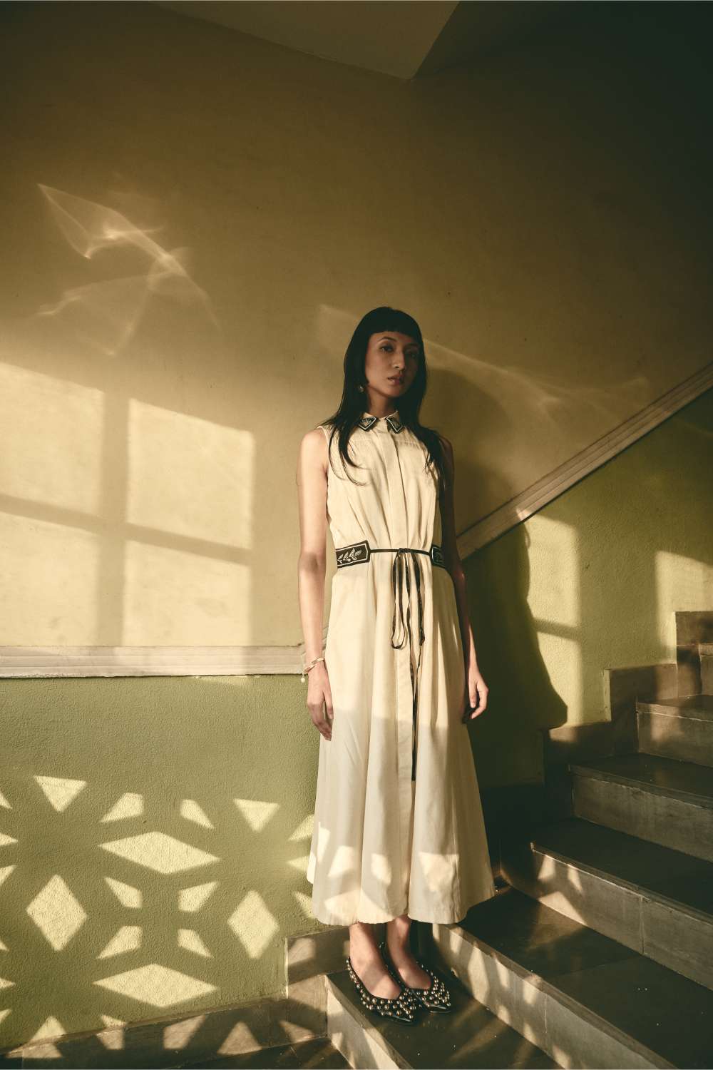 ATBW - AN Trench Dress - White