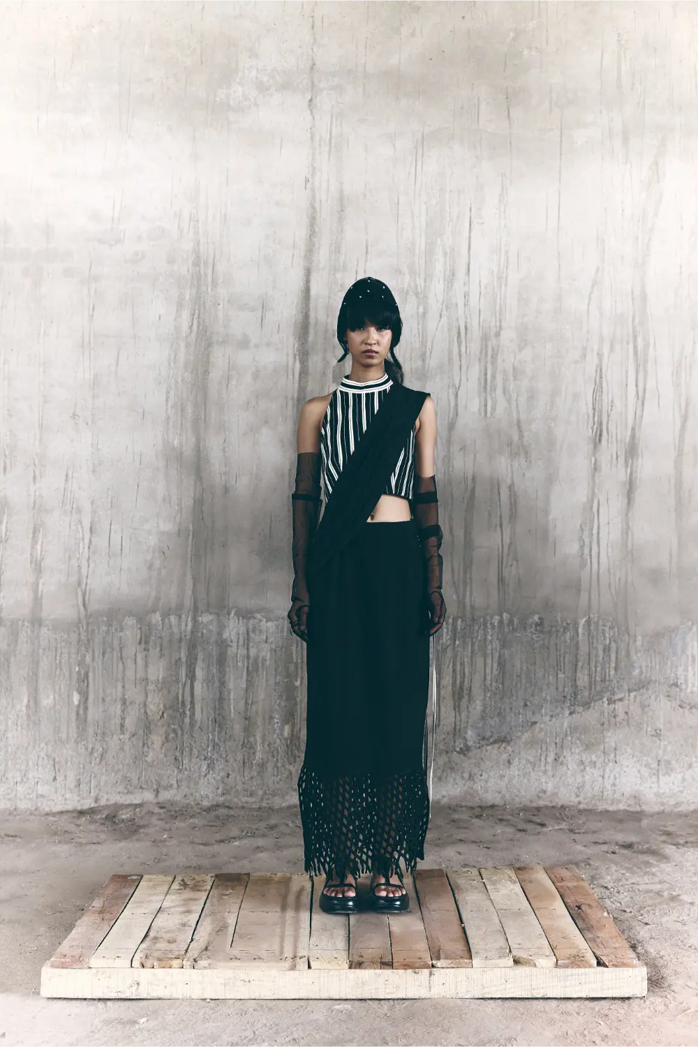 The Space Between - Unfold Saree with Echo Top