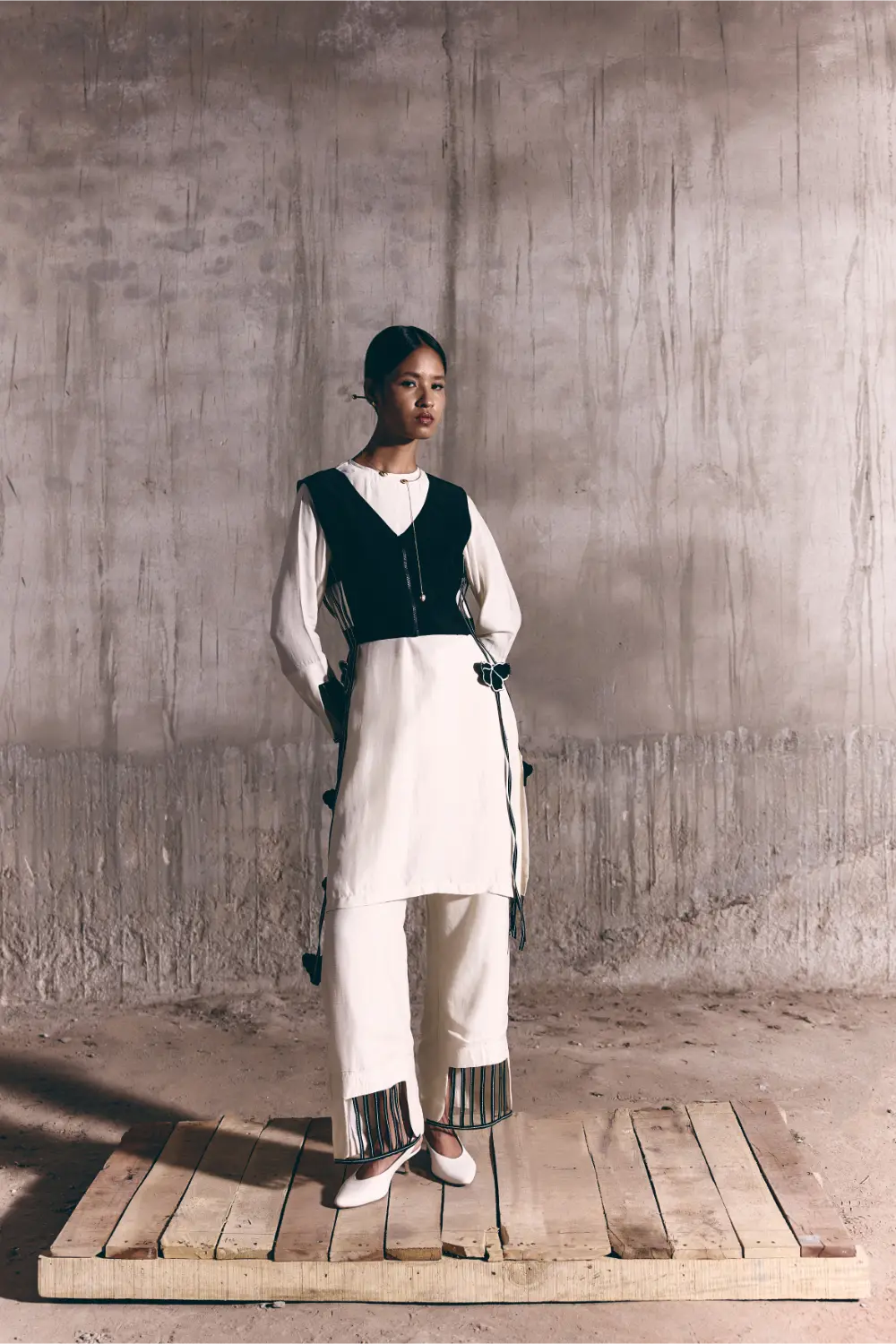 The Space Between - Column Kurta