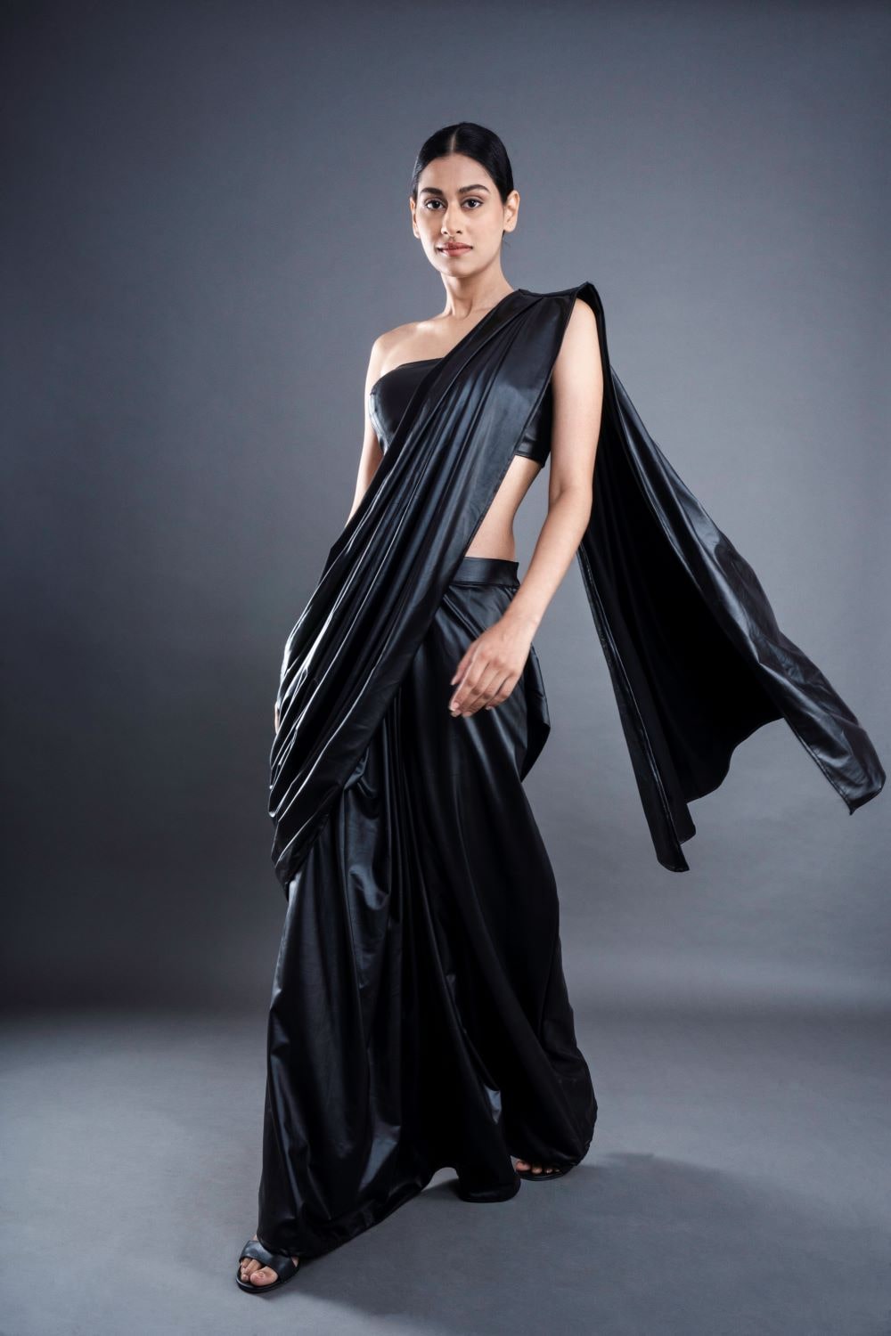 ATBW - Faux Leather Saree