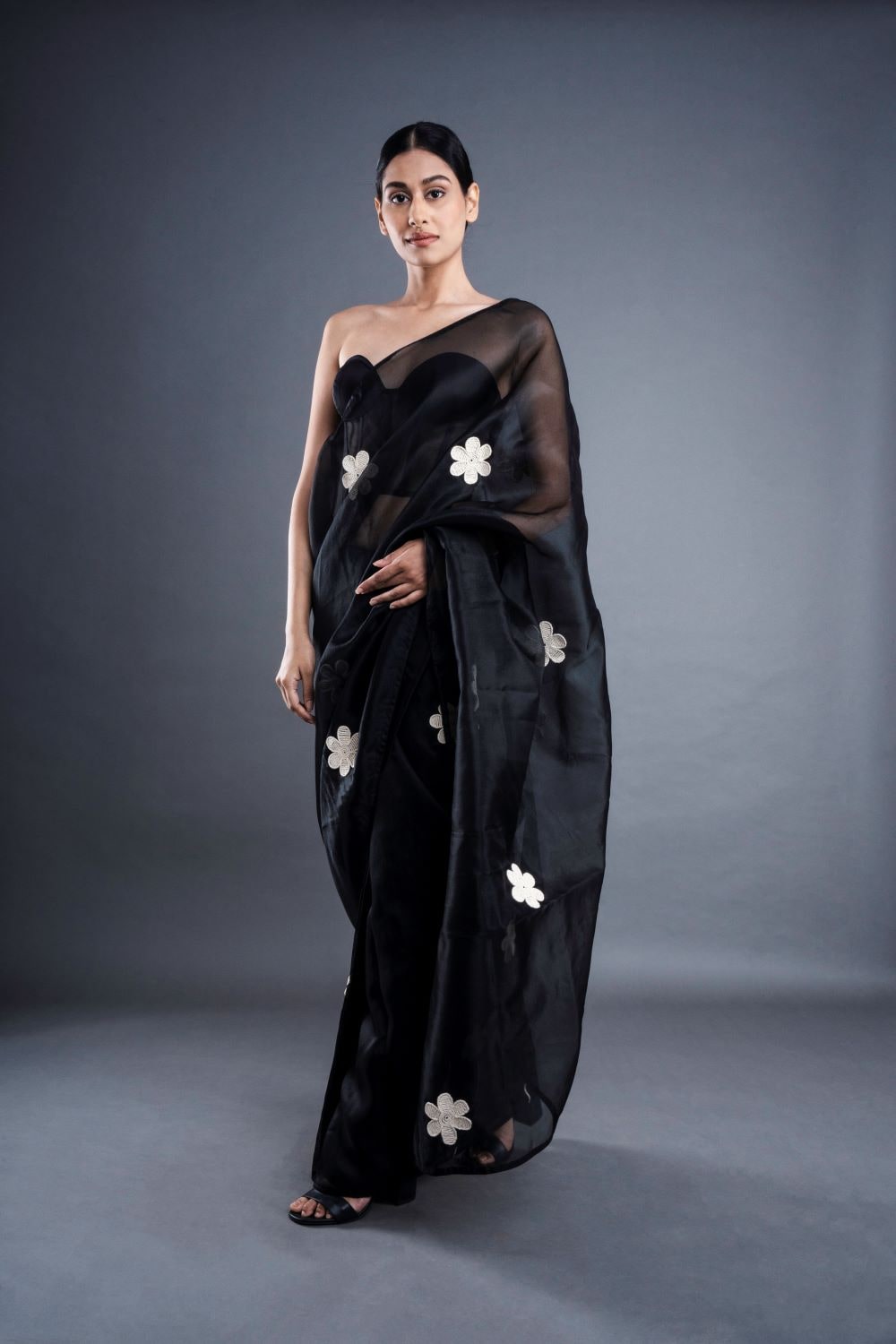 ATBW - Floral Organza Saree