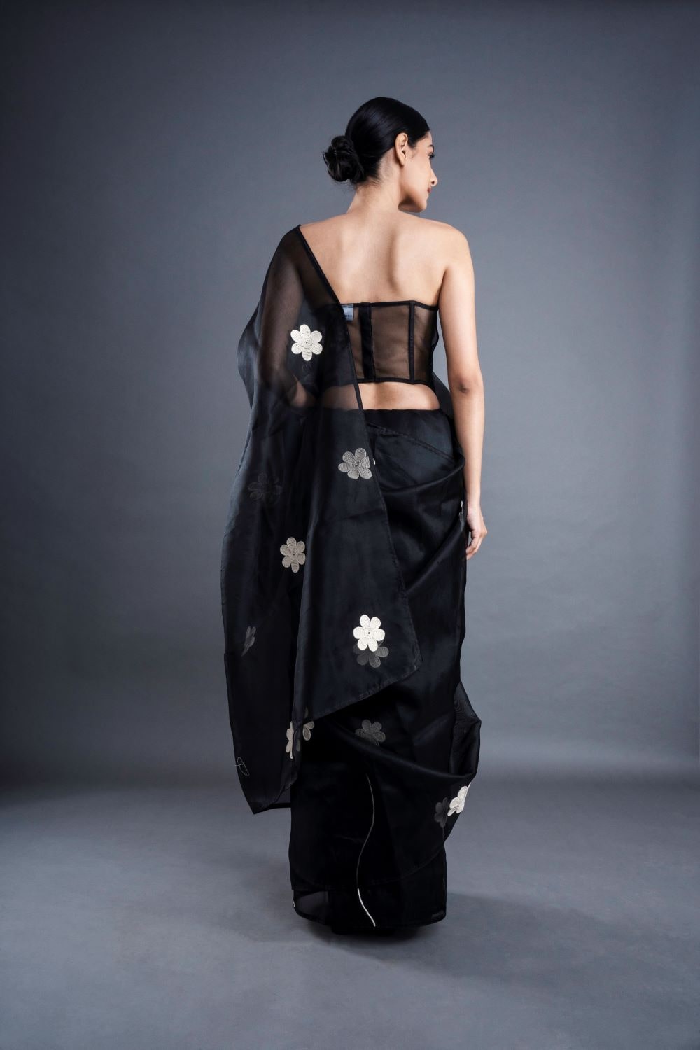 ATBW - Floral Organza Saree