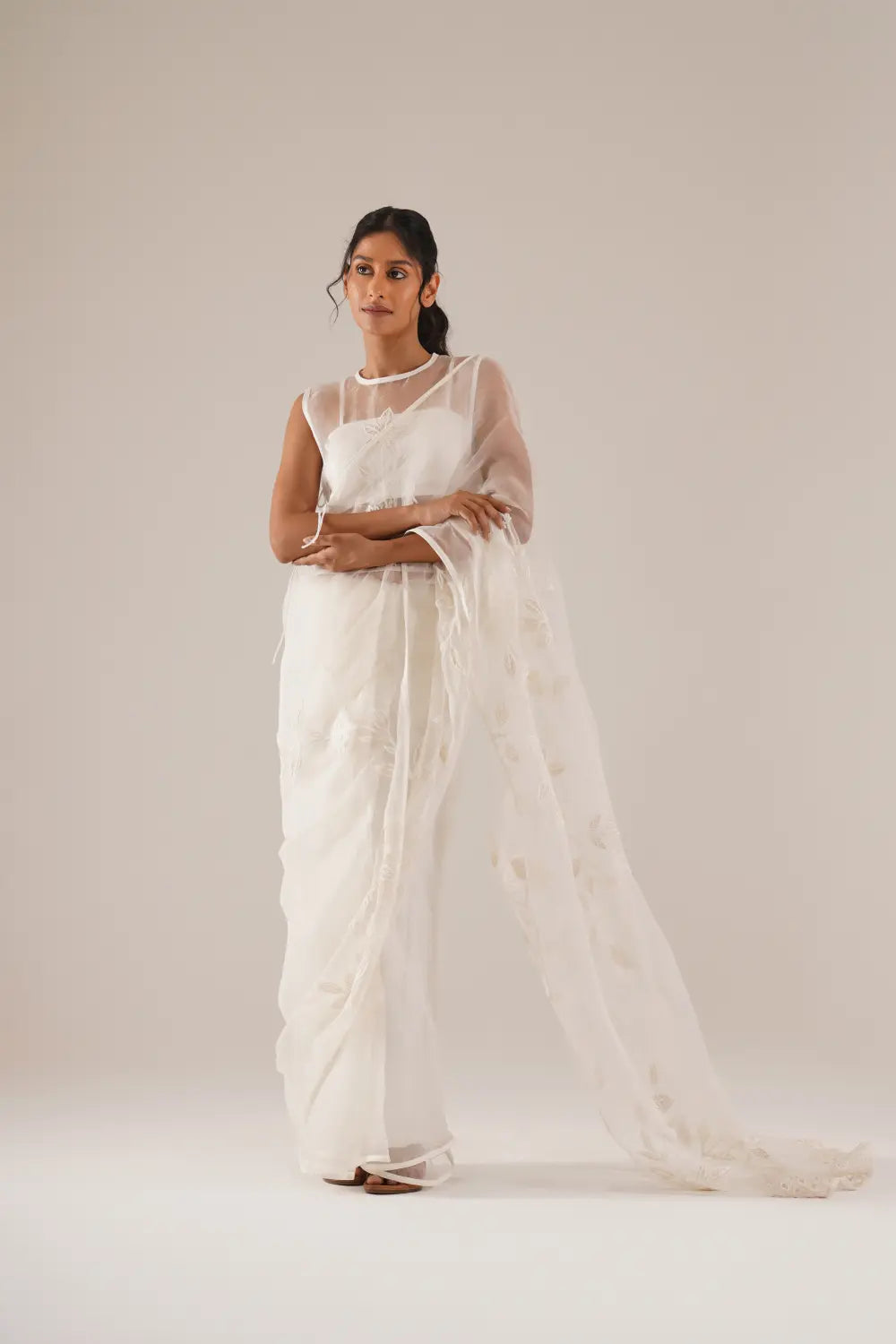ATBW - TOSOTW Ivory Echo Saree