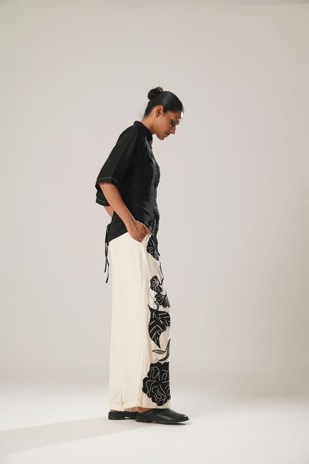 ATBW - MJ Back Tie Shirt + Floral Pants