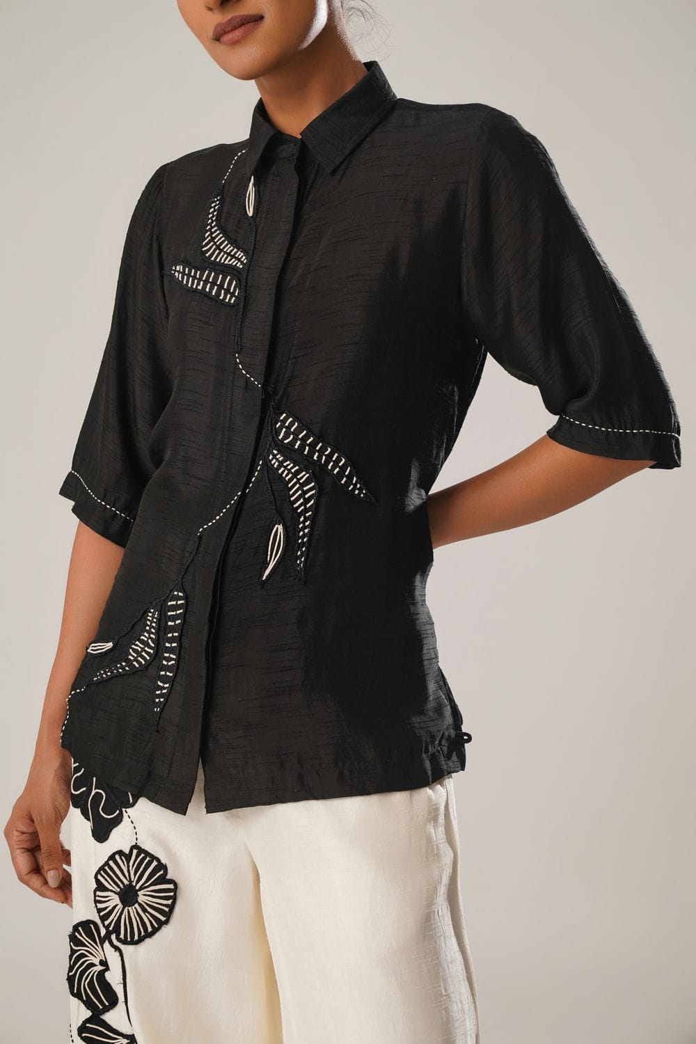 ATBW - MJ Back Tie Shirt + Floral Pants