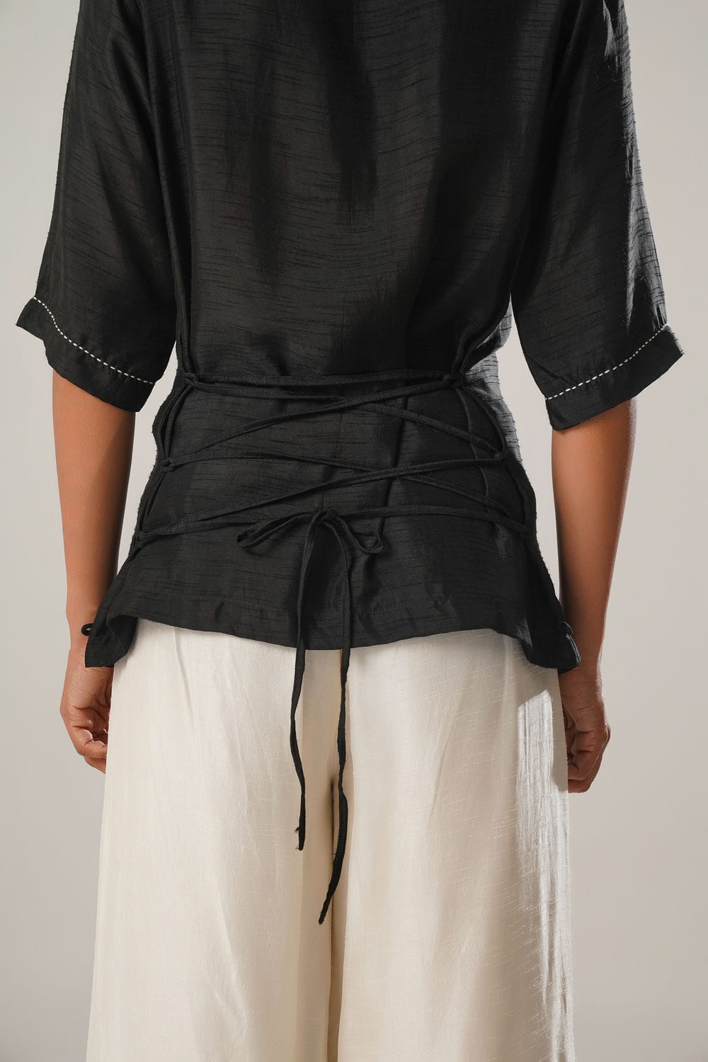 ATBW - MJ Back Tie Shirt + Floral Pants