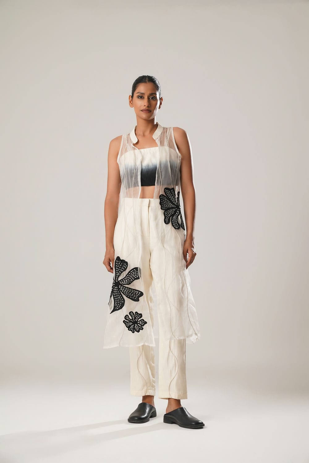 ATBW - MJ Ombre Top + Cigarette Pants + Organza Jacket