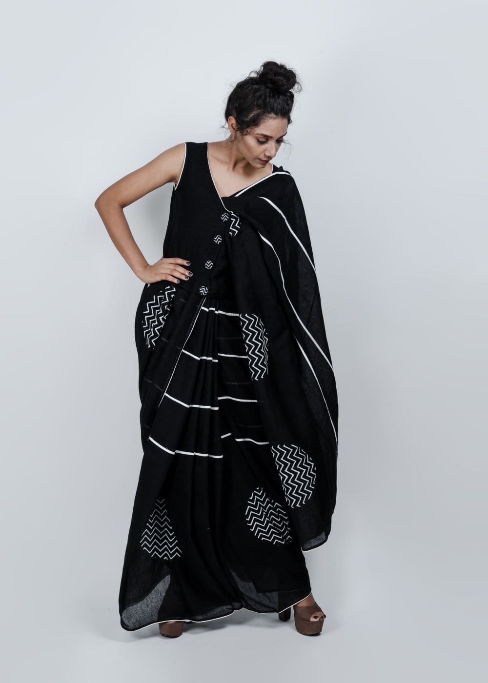 ATBW - Mystic Black Saree