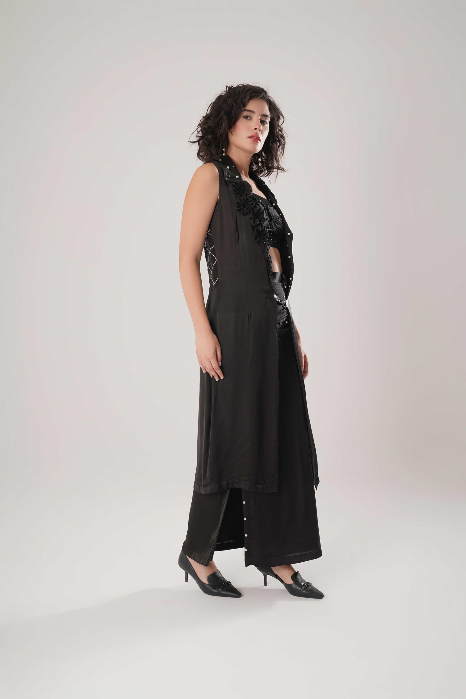 ATBW - FLOW Black Trench + Long Skirt + Black Bustier