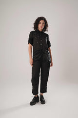 ATBW - FLOW Black Buckle Wrap Shirt