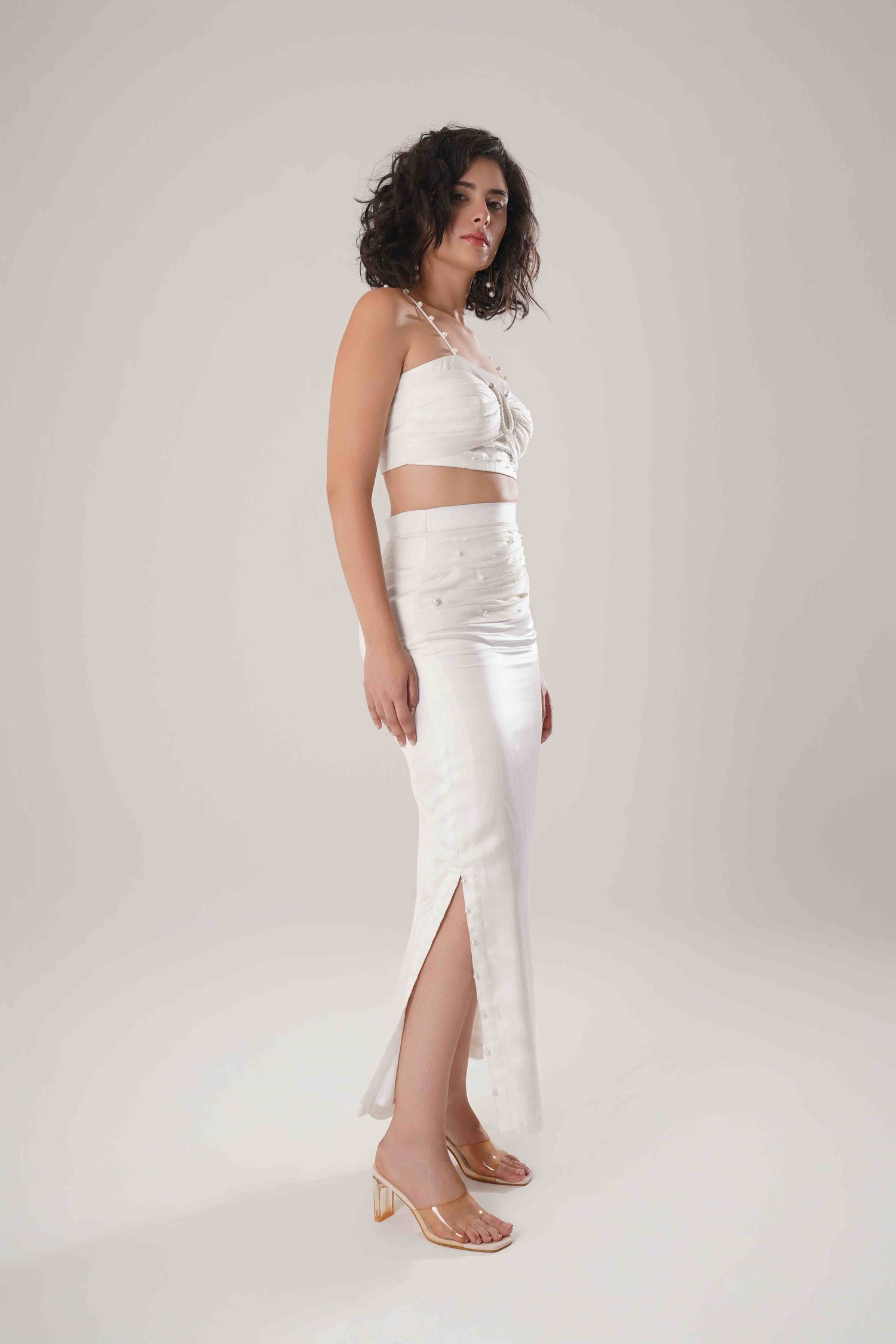 ATBW - FLOW White Long Skirt