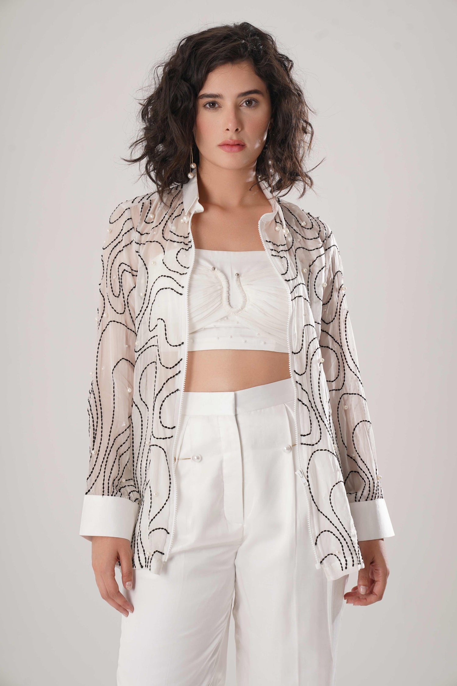 ATBW - FLOW White Embroidered Shirt
