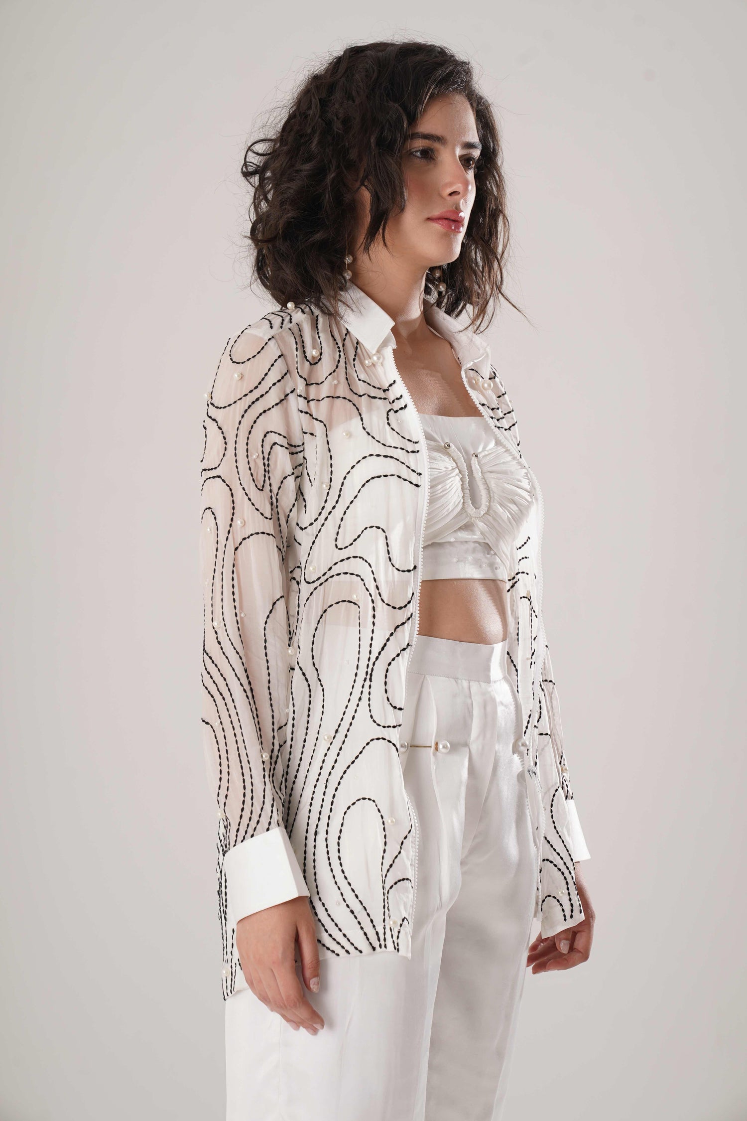 ATBW - FLOW White Embroidered Shirt