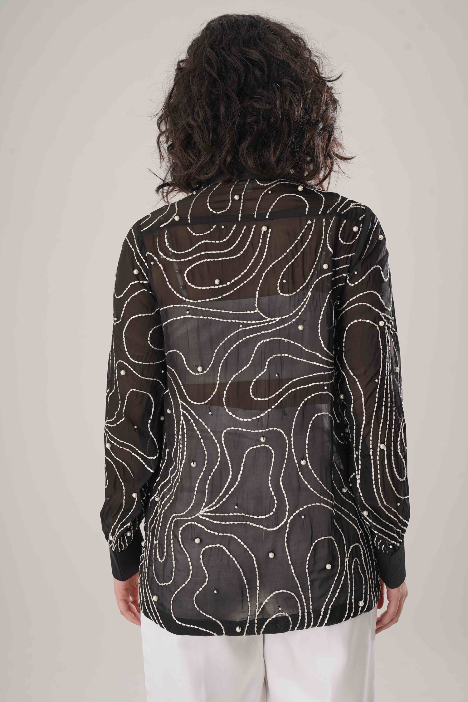 ATBW - FLOW Black Embroidered Shirt