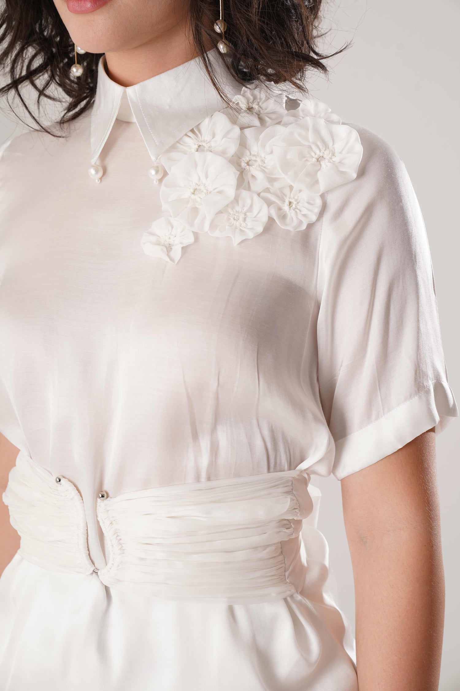 ATBW - FLOW White Corset Shirt