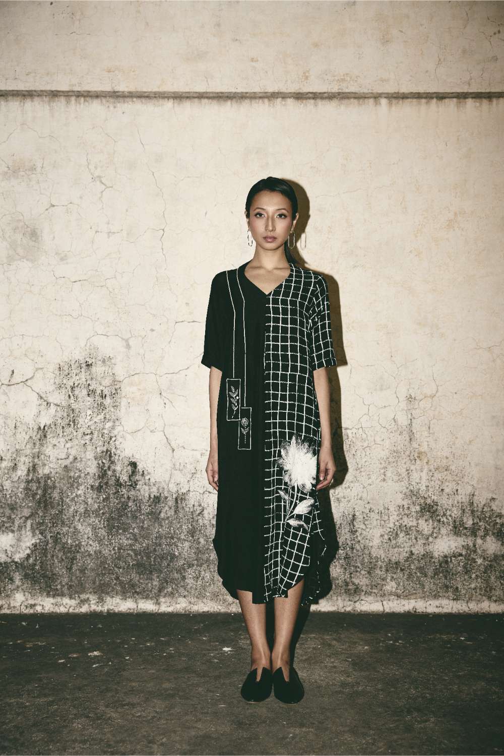 ATBW - AN Grid Bloom Kaftan