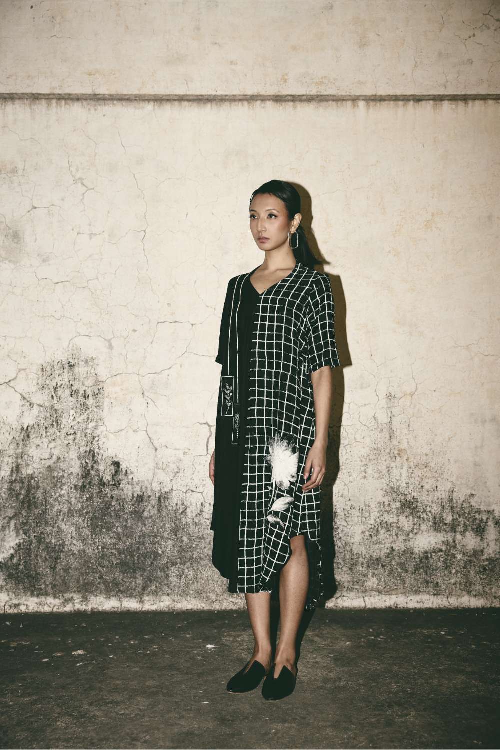 ATBW - AN Grid Bloom Kaftan