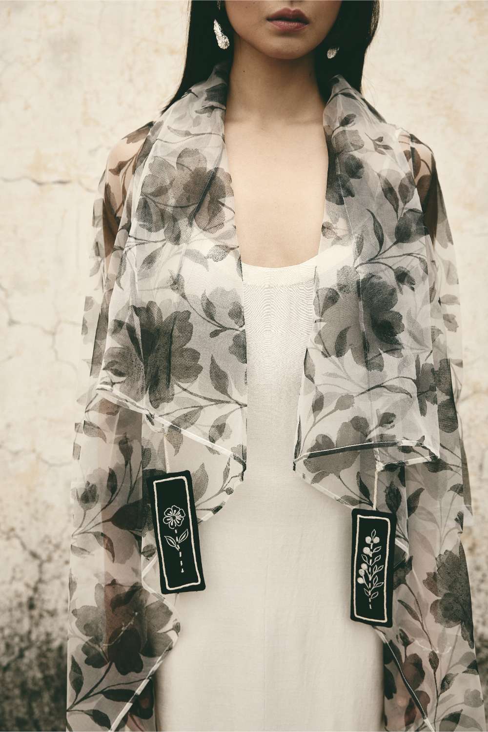 ATBW - AN Floral Organza Cape