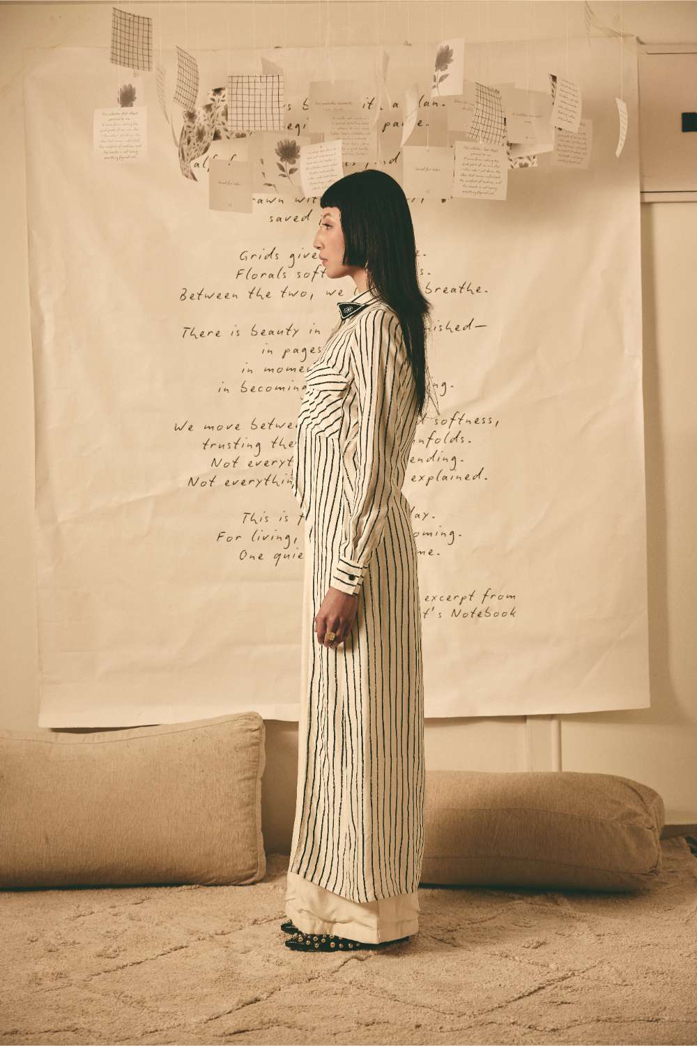 ATBW - AN Stripe Long Shirt