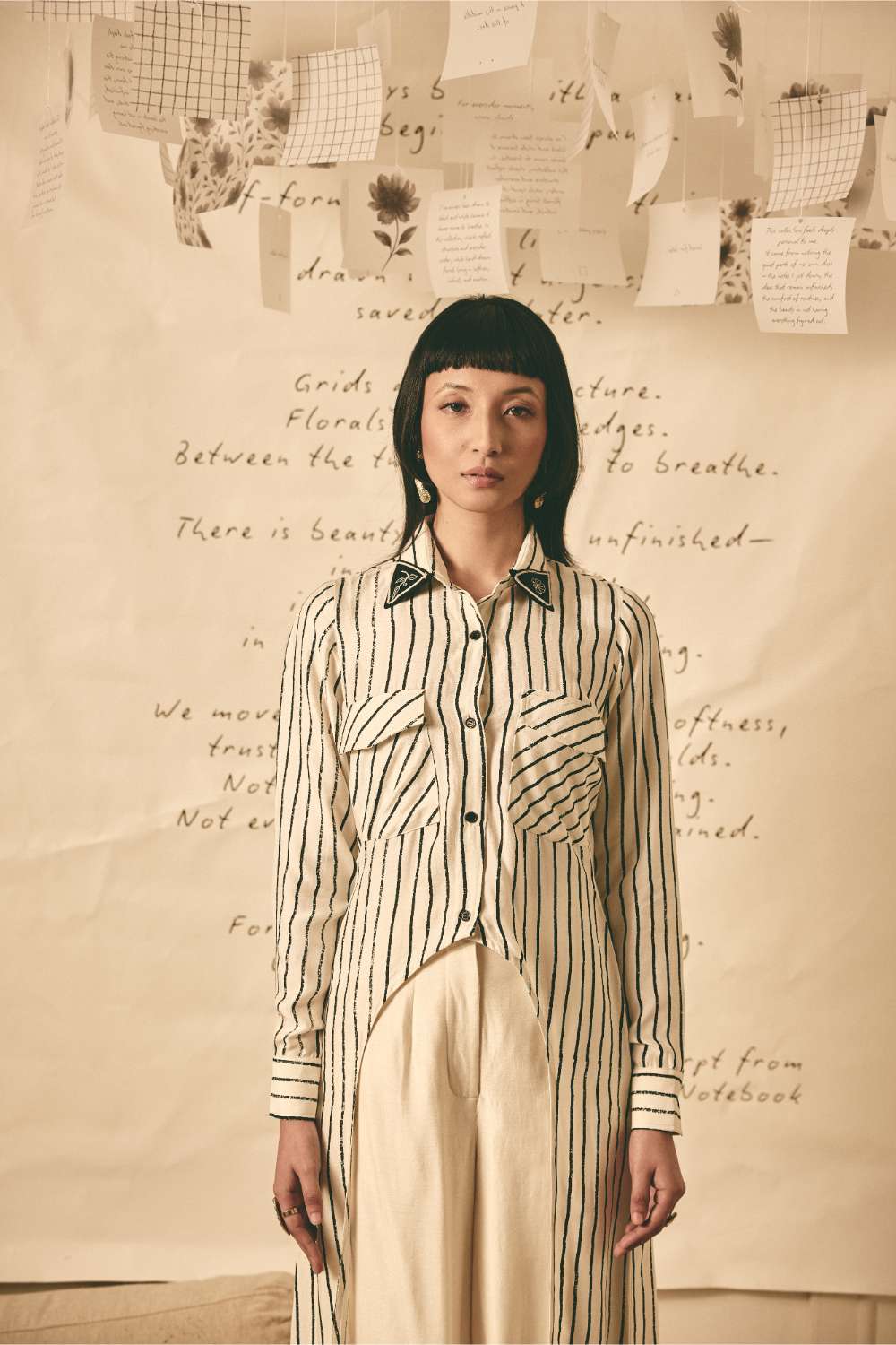 ATBW - AN Stripe Long Shirt
