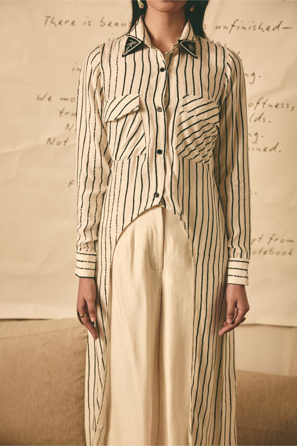 ATBW - AN Stripe Long Shirt