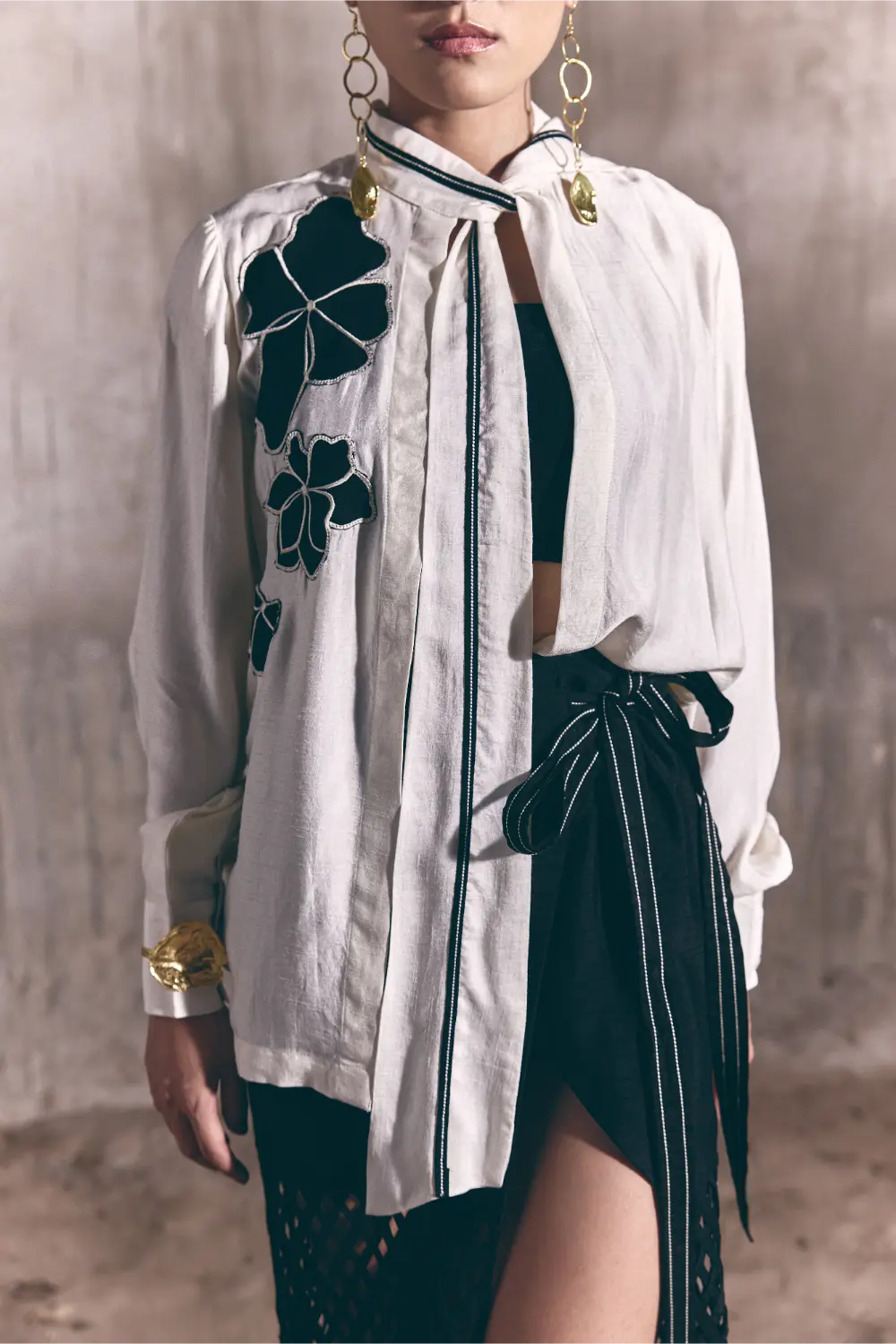 The Space Between - Reveal Shirt with Veil Skirt