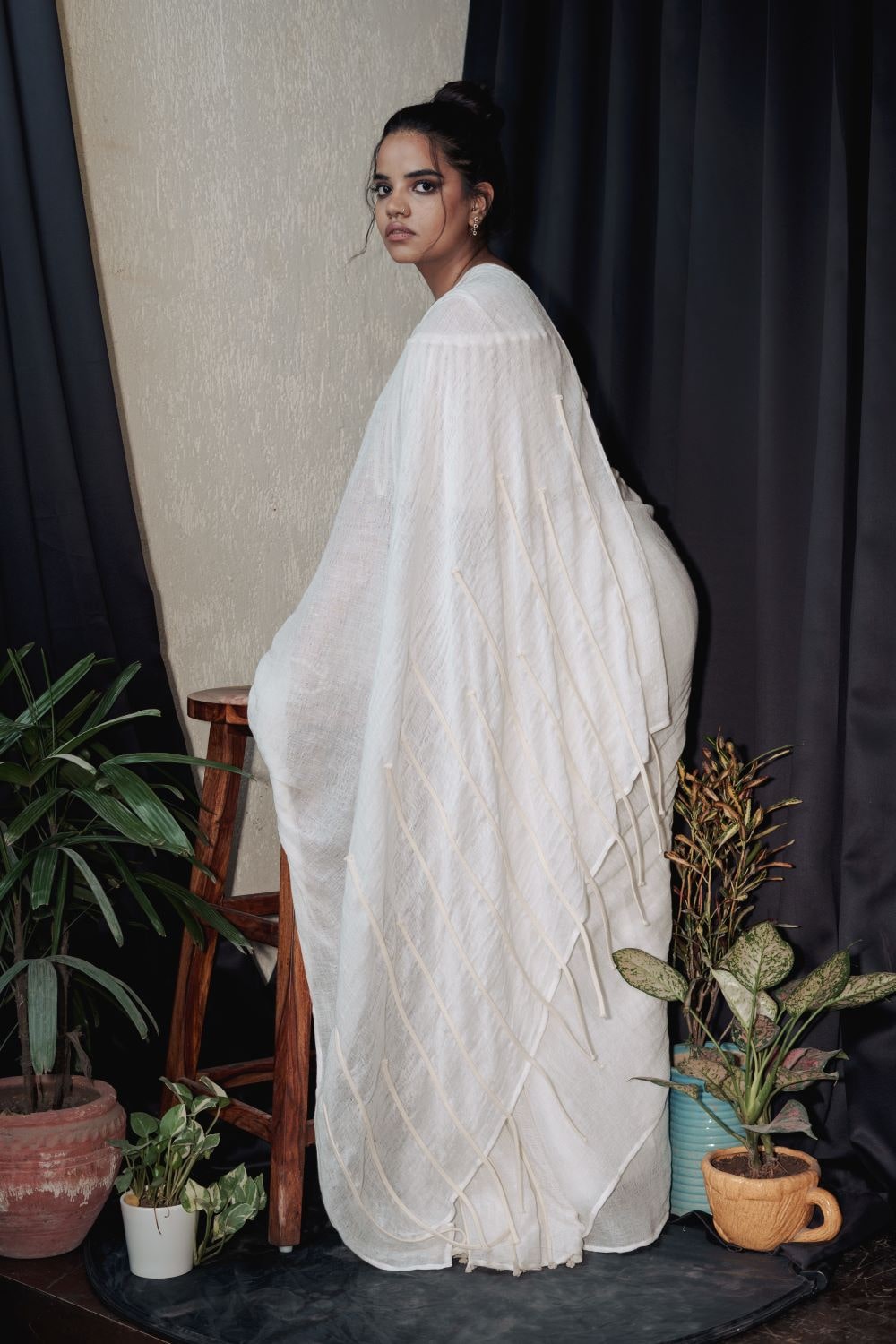 ATBW - White Brunch Saree