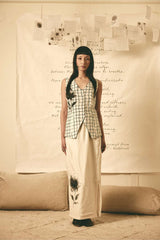 ATBW - AN Reversible Waistcoat with Bloom Pencil Skirt