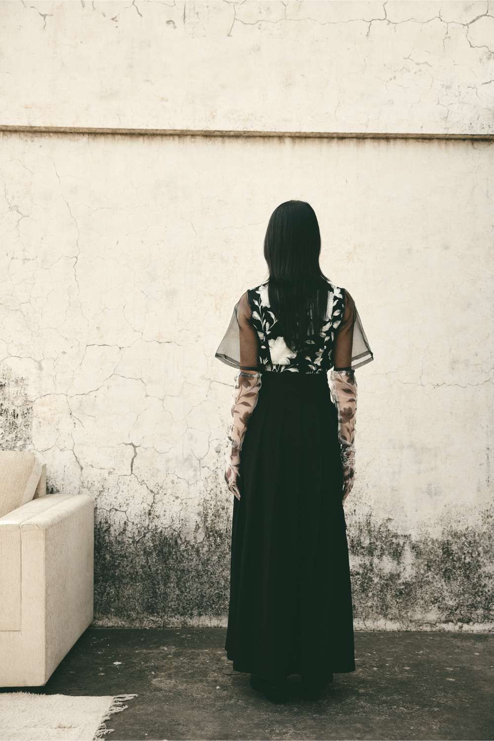 ATBW - AN Bloom Crop Top with Bookmark Skirt