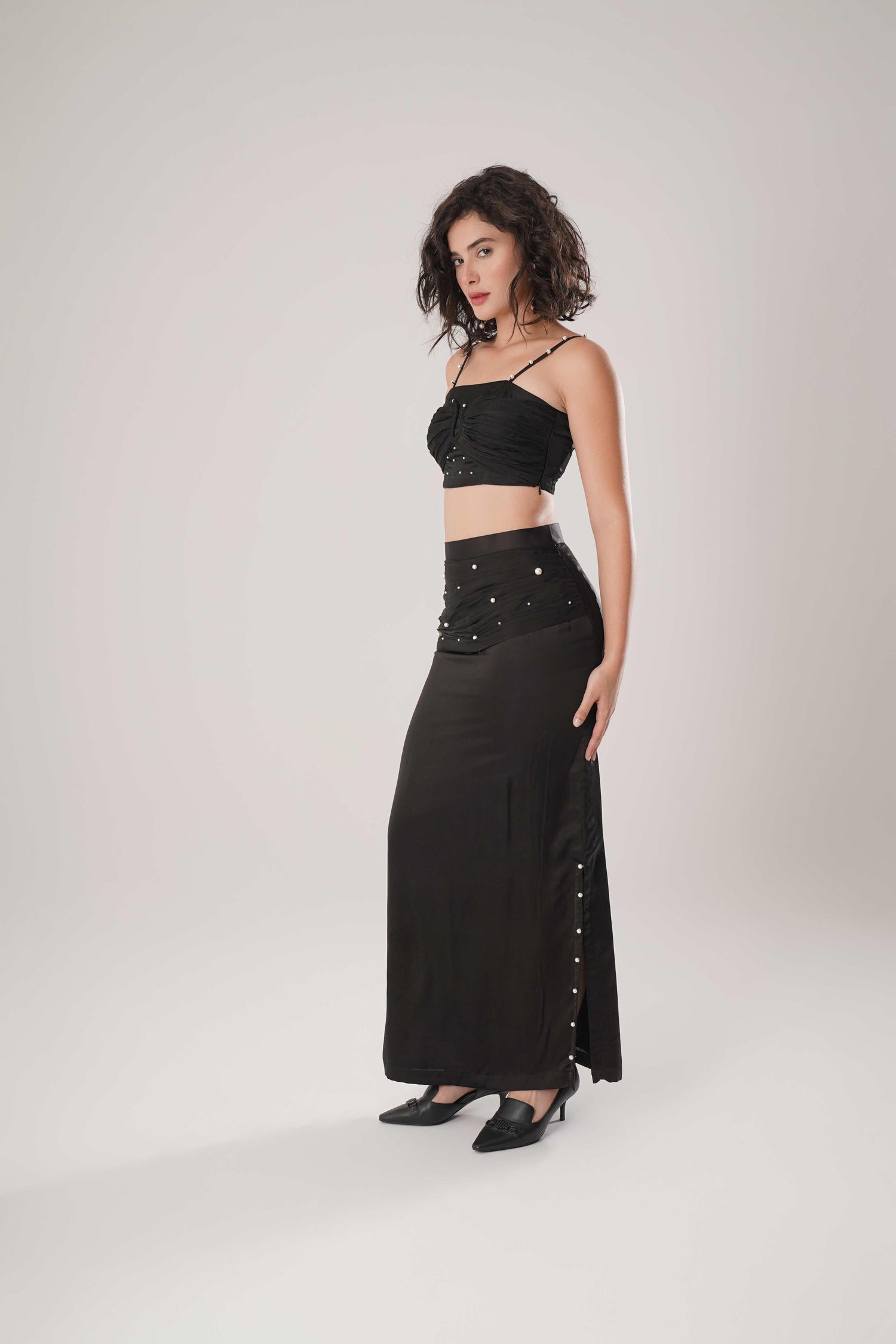 ATBW - FLOW Black Trench + Long Skirt + Black Bustier