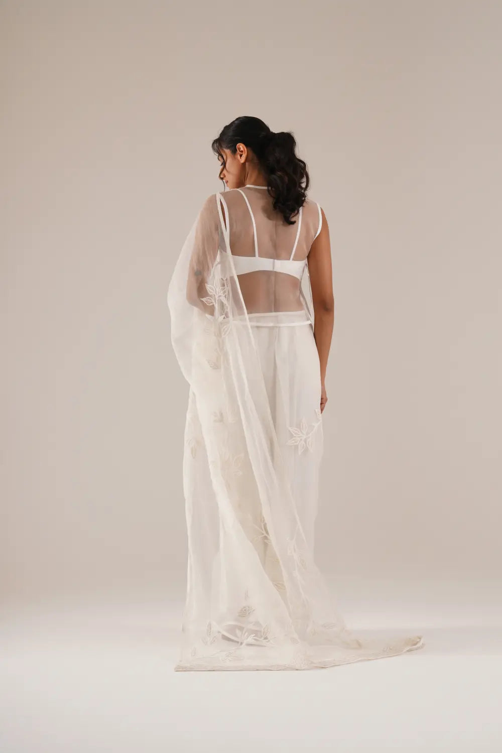 ATBW - TOSOTW Ivory Echo Saree Set