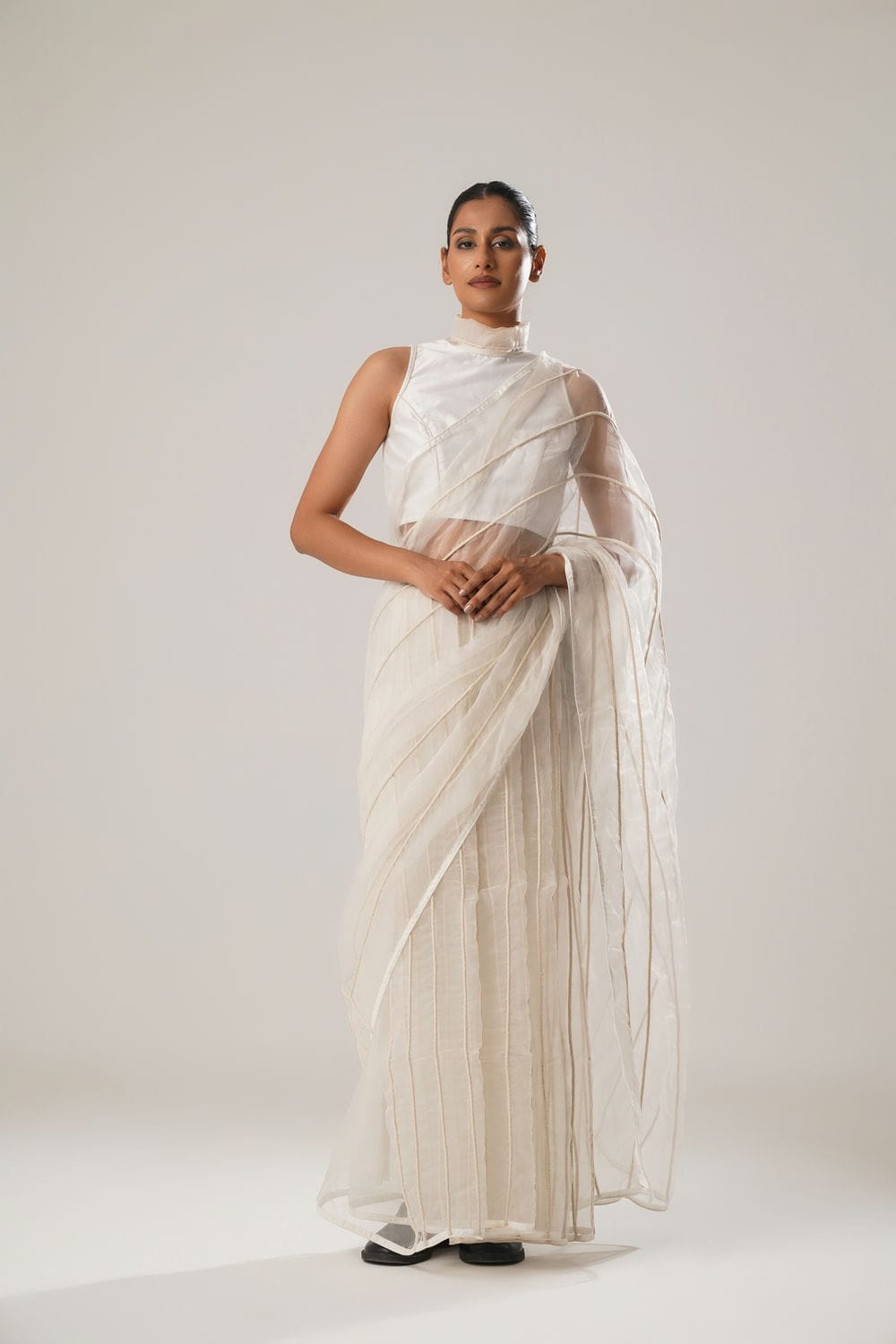 ATBW - MJ White Dori Saree