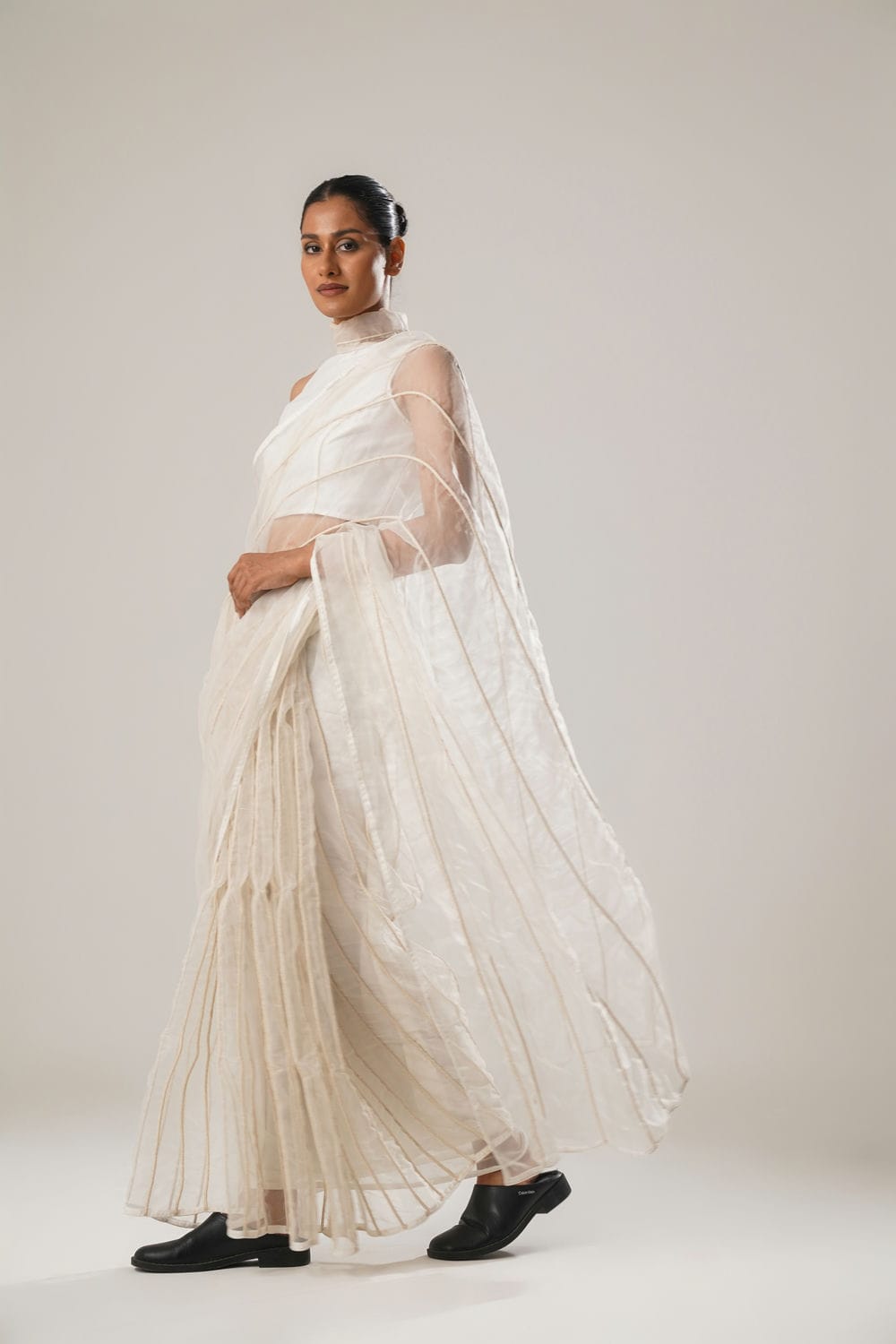 ATBW - MJ White Dori Saree