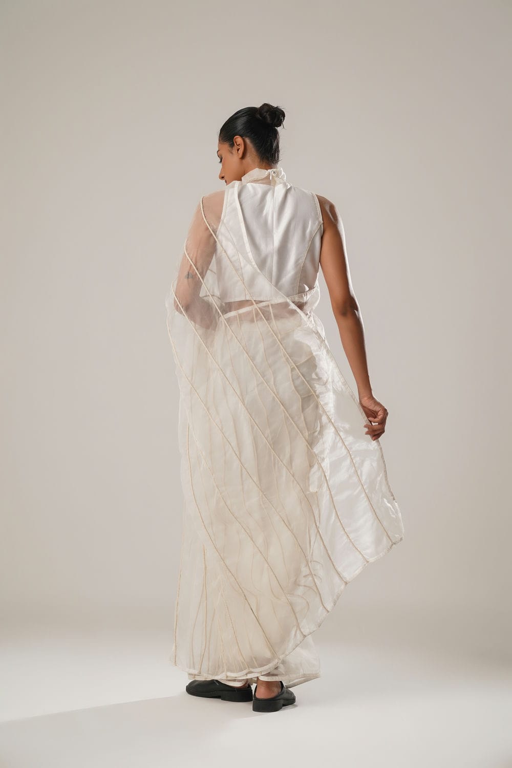 ATBW - MJ White Dori Saree
