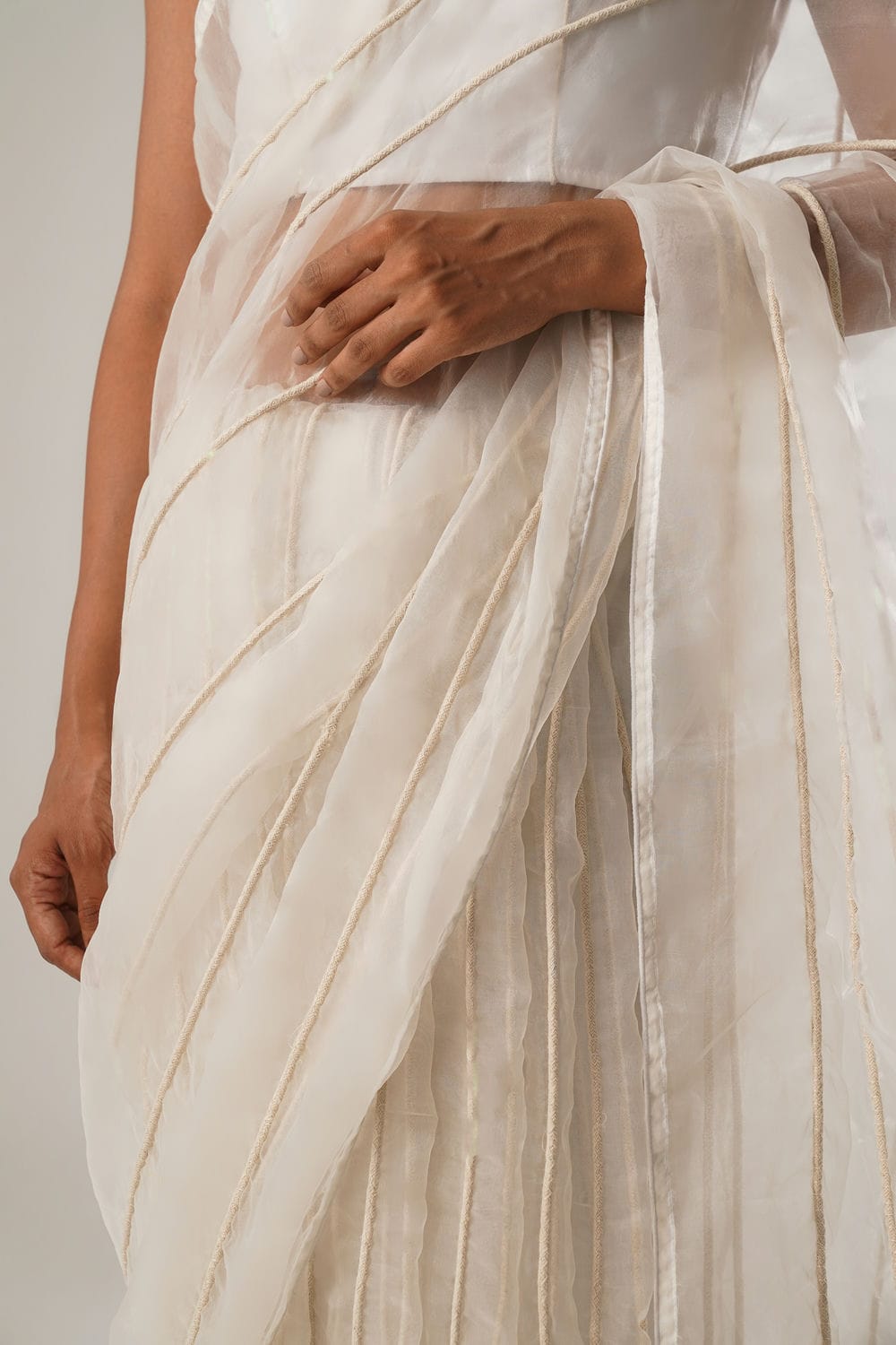 ATBW - MJ White Dori Saree