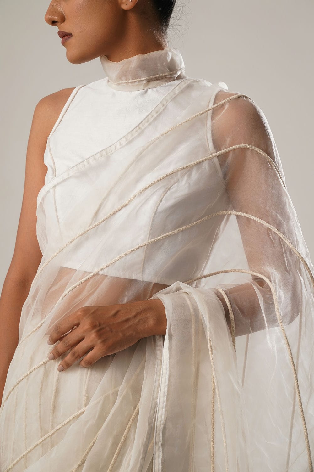 ATBW - MJ White Dori Saree